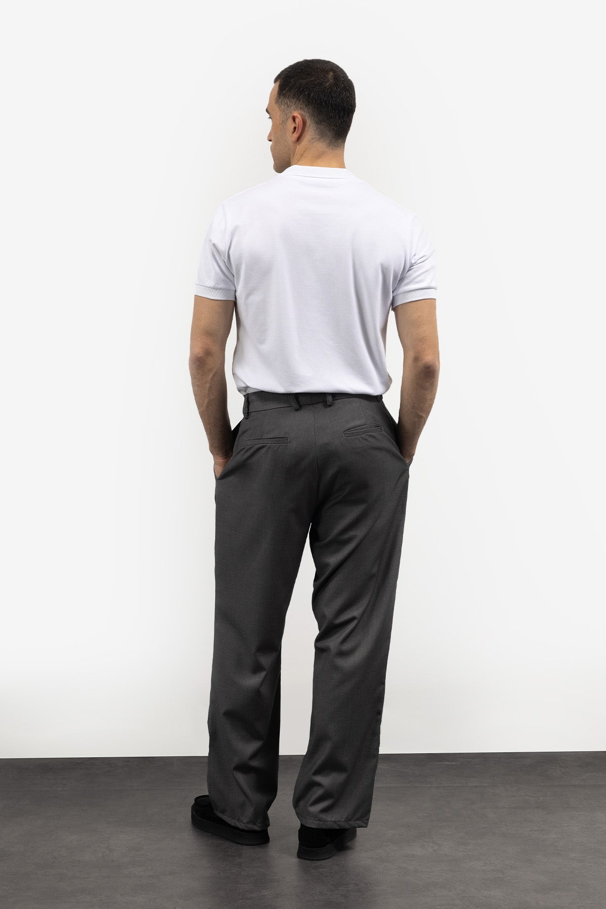 PİLİLİ PANTOLON - ANTRASİT - PANTOLON