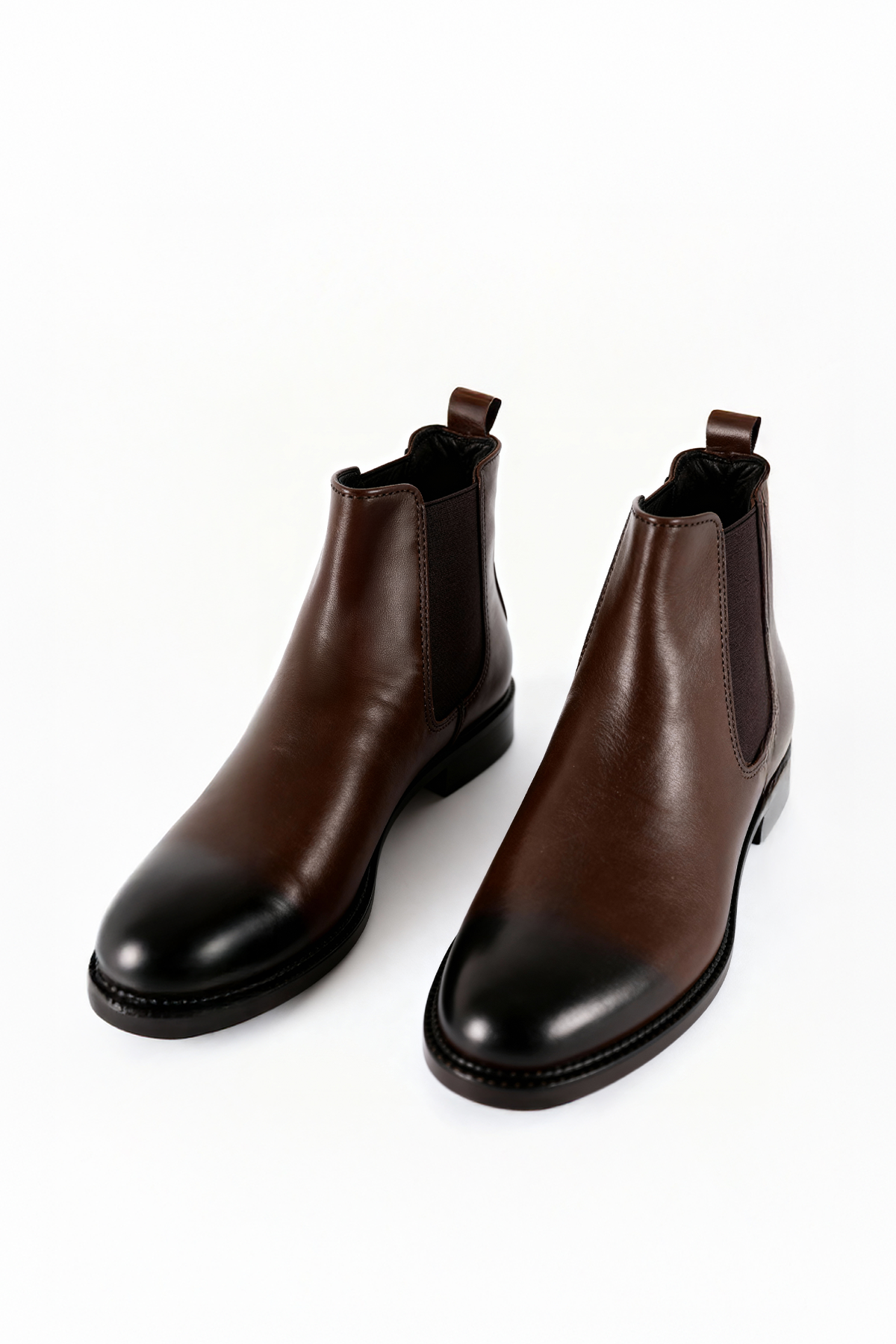 KLASİK DERİ KAHVERENGİ BOT
