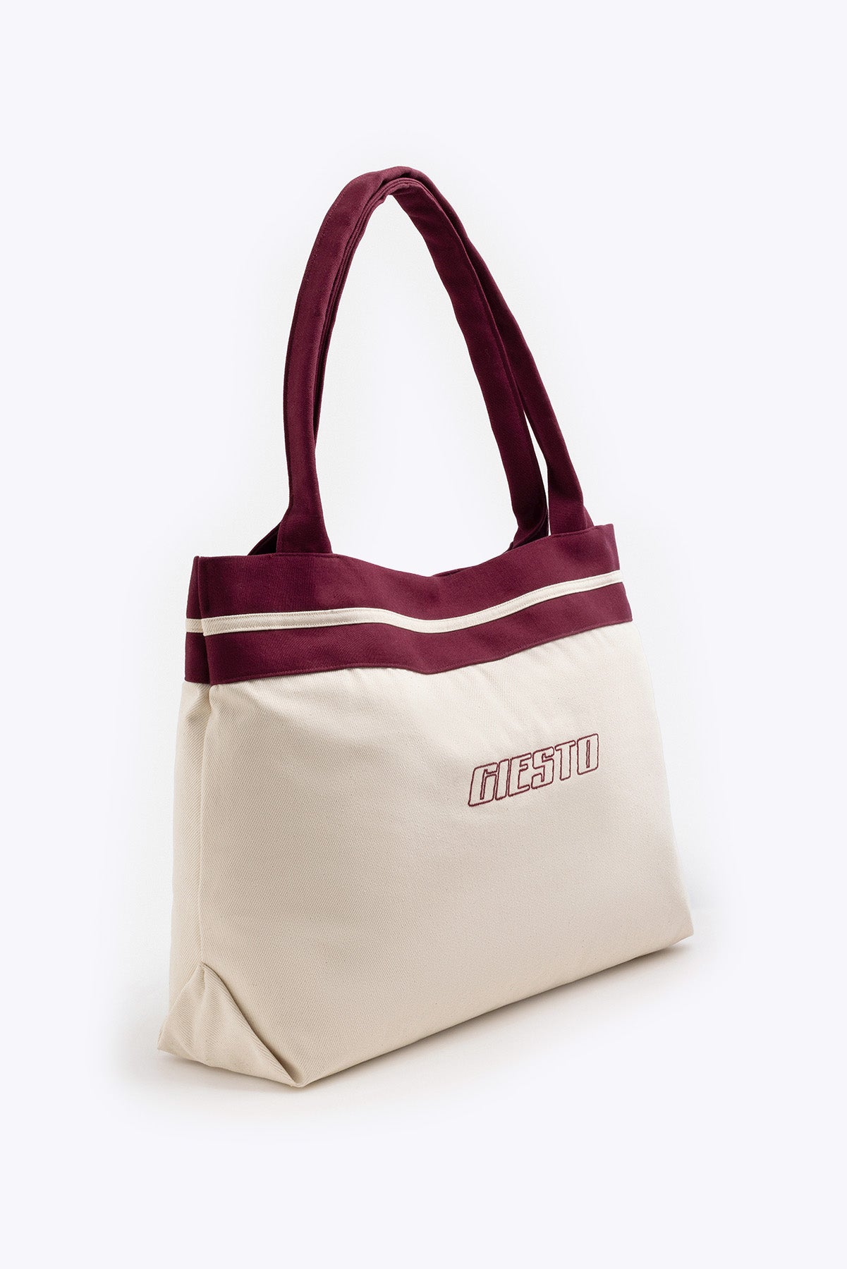 KUMAŞ TOTE BORDO ÇANTA