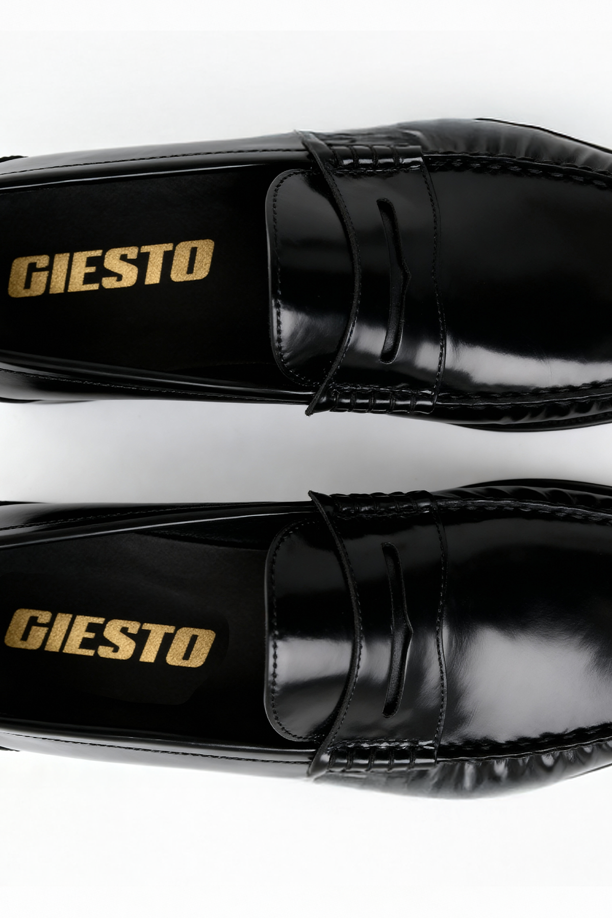 SİYAH EFEKTLİ LOAFER AYAKKABI