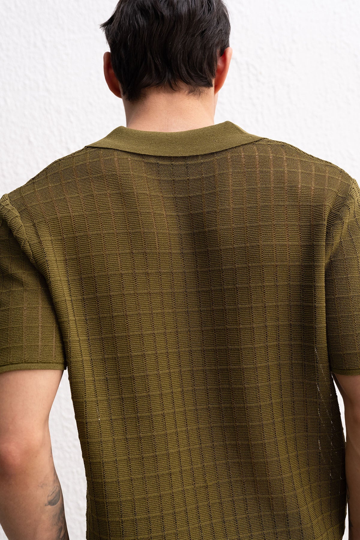DÖKÜMLÜ TRİKO HAKİ T-SHIRT GIESTO