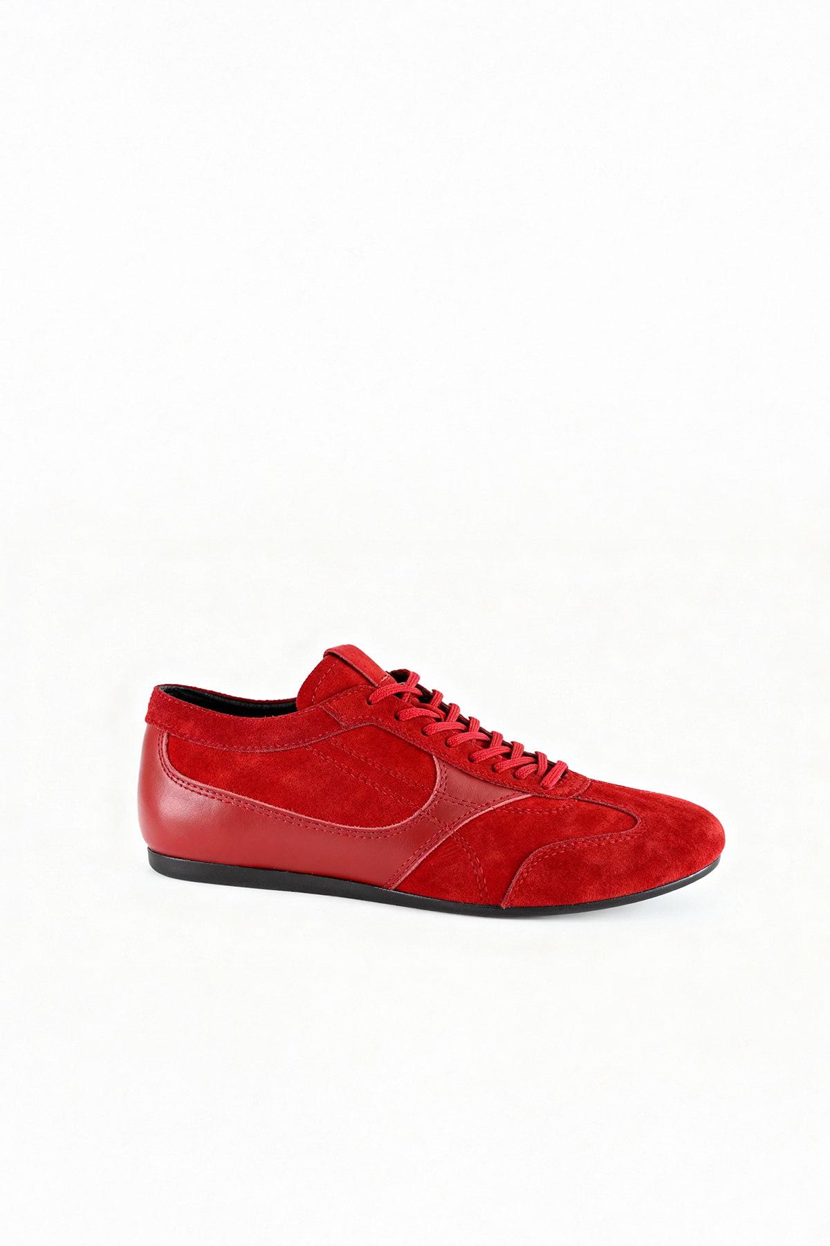 PARÇALI DERİ KIRMIZI AYAKKABI