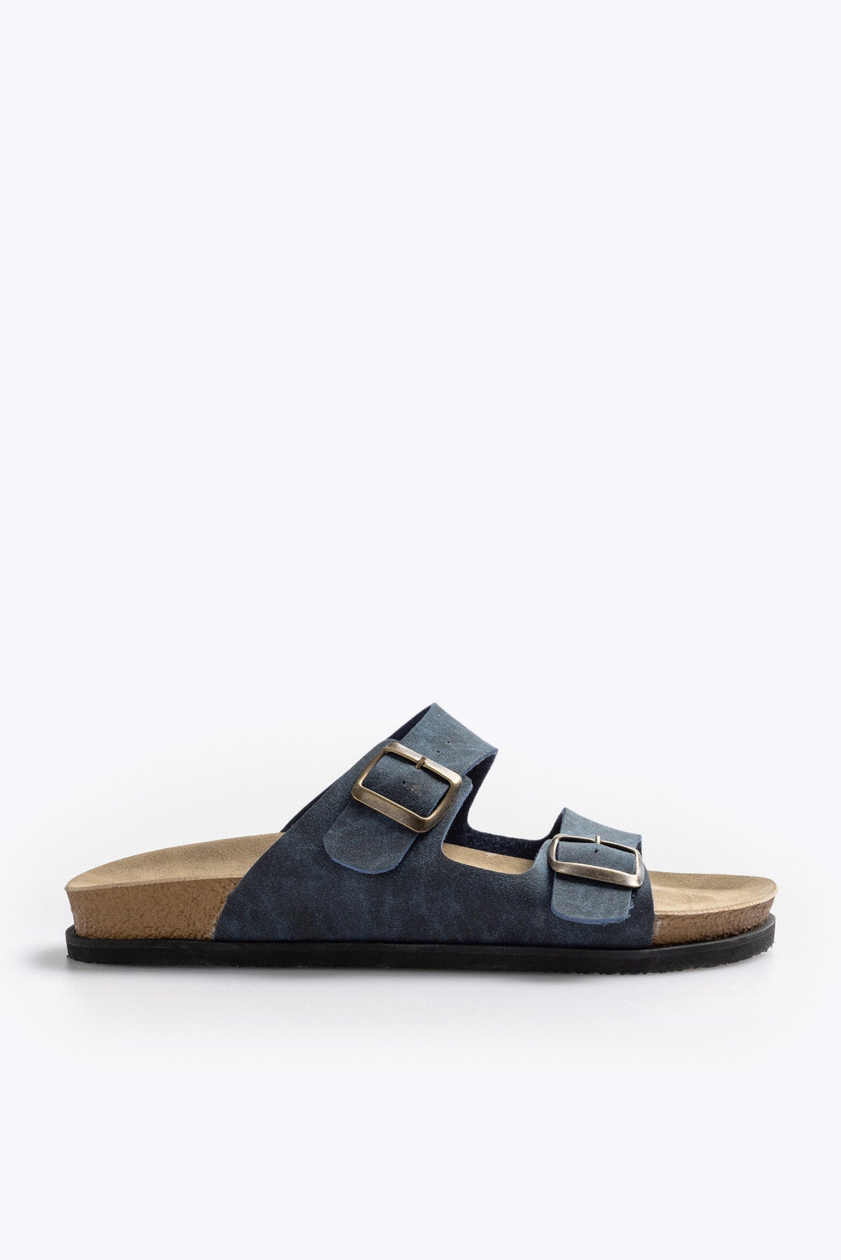 ÇİFT BANTLI İNDİGO SANDALET
