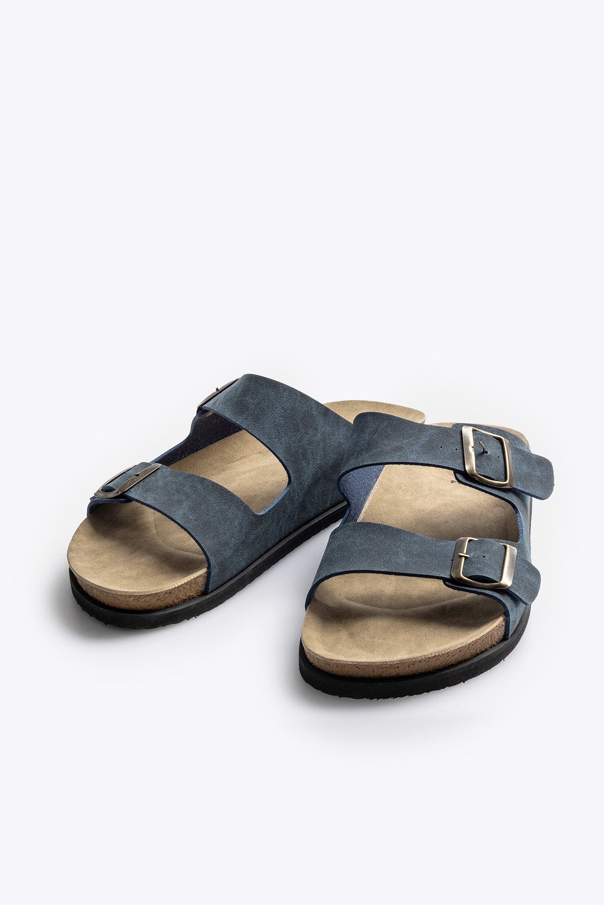ÇİFT BANTLI İNDİGO SANDALET