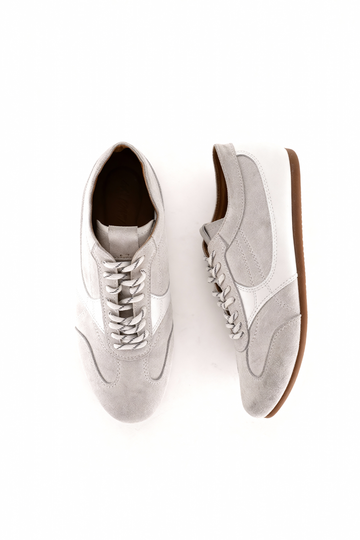 PARÇALI DERİ BEYAZ AYAKKABI