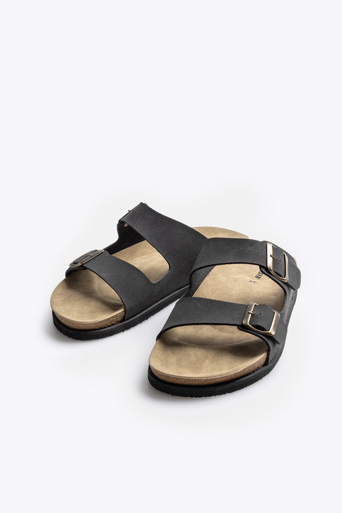 ÇİFT BANTLI ANTRASİT SANDALET