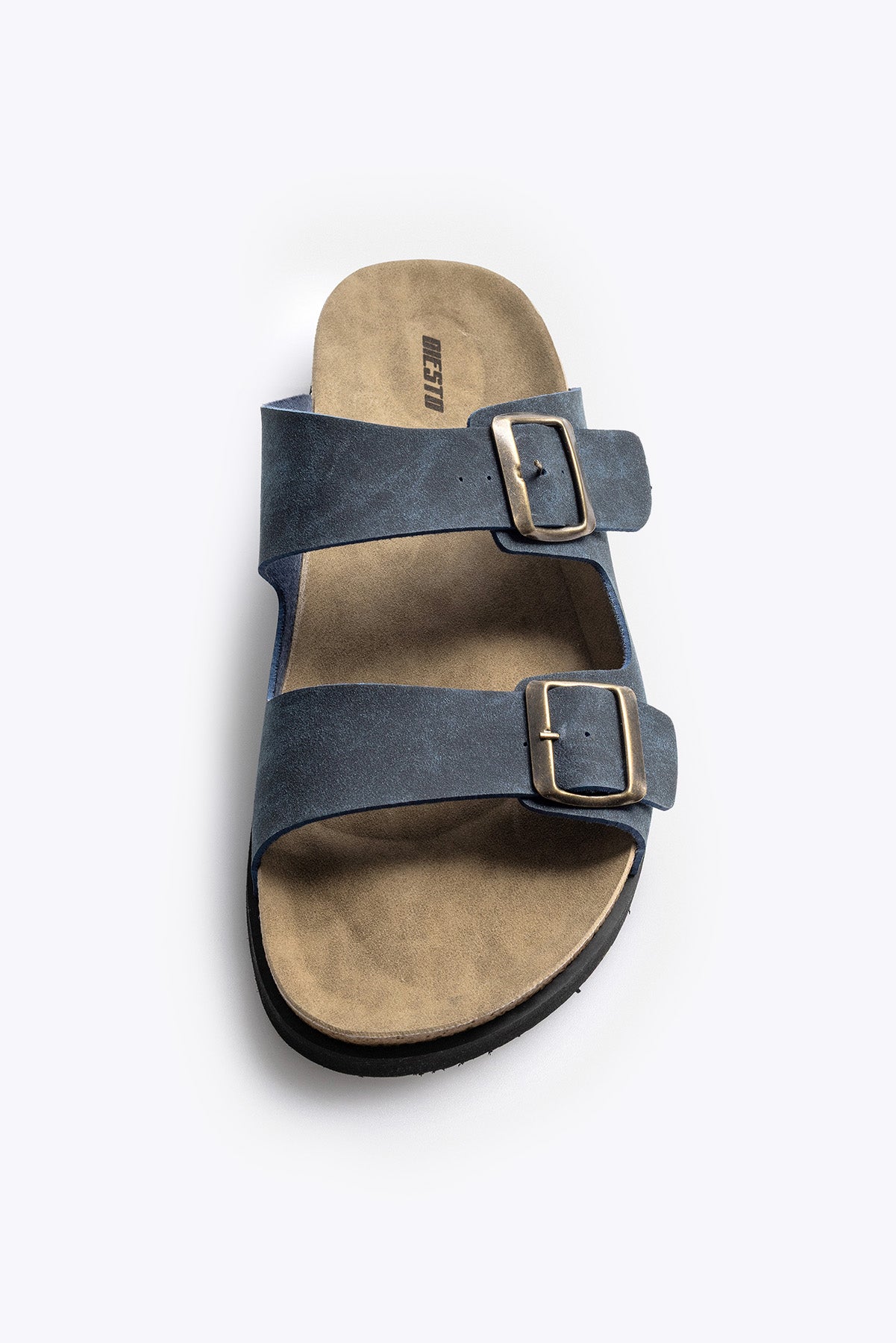 ÇİFT BANTLI İNDİGO SANDALET