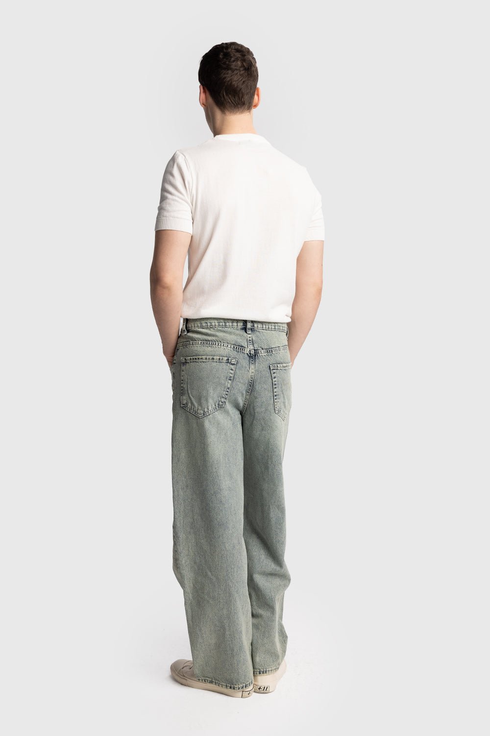 İŞLEMELİ BAGGY JEAN - MAVİ - jean