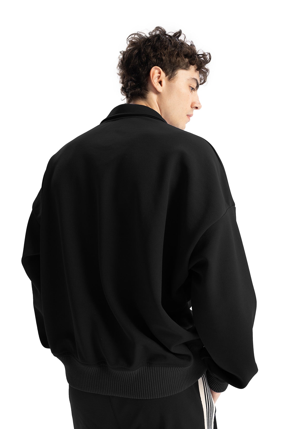 BAĞCIKLI SWEATSHIRT - SİYAH - SWEATSHIRT