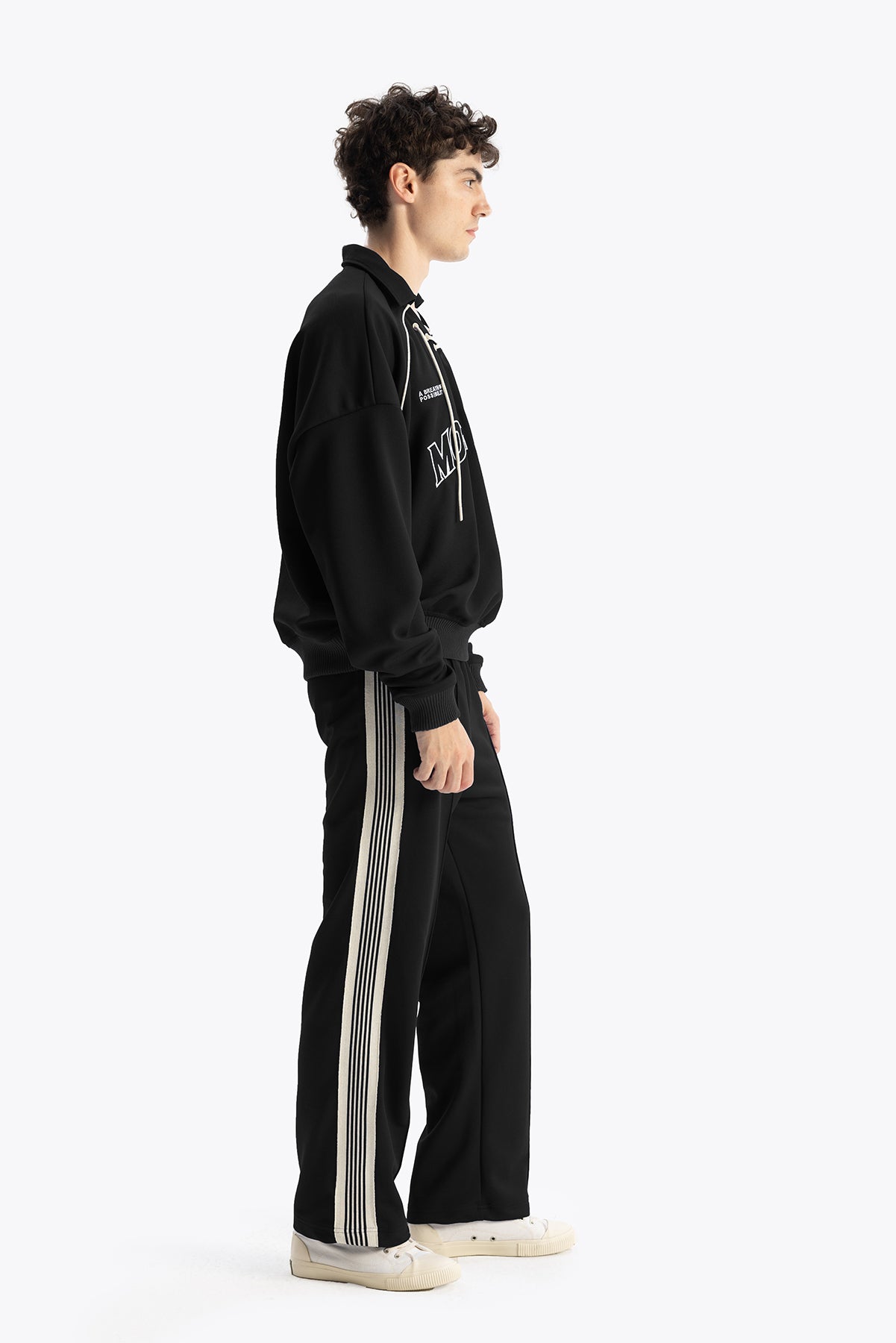 BAĞCIKLI SWEATSHIRT - SİYAH - SWEATSHIRT