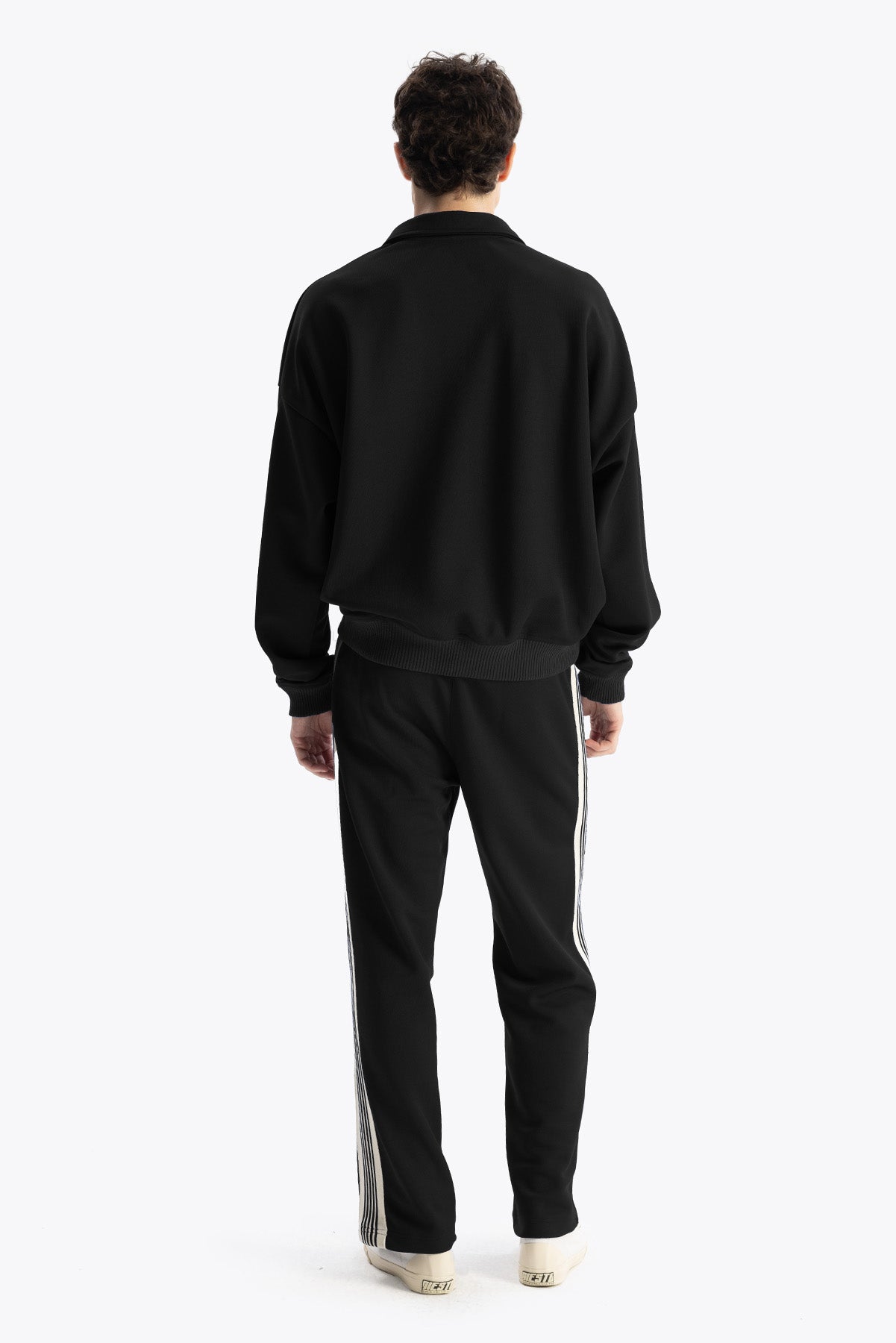 BAĞCIKLI SWEATSHIRT - SİYAH - SWEATSHIRT