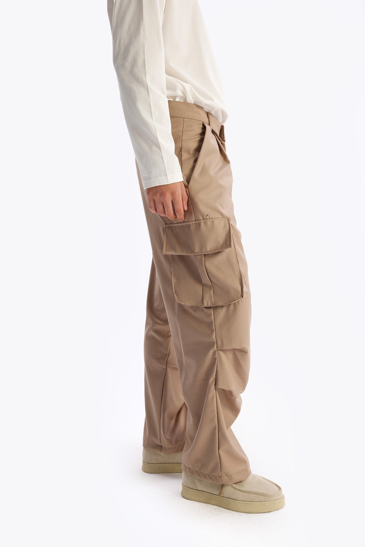 KARGO KUMAŞ PANTOLON - TABA - PANTOLON