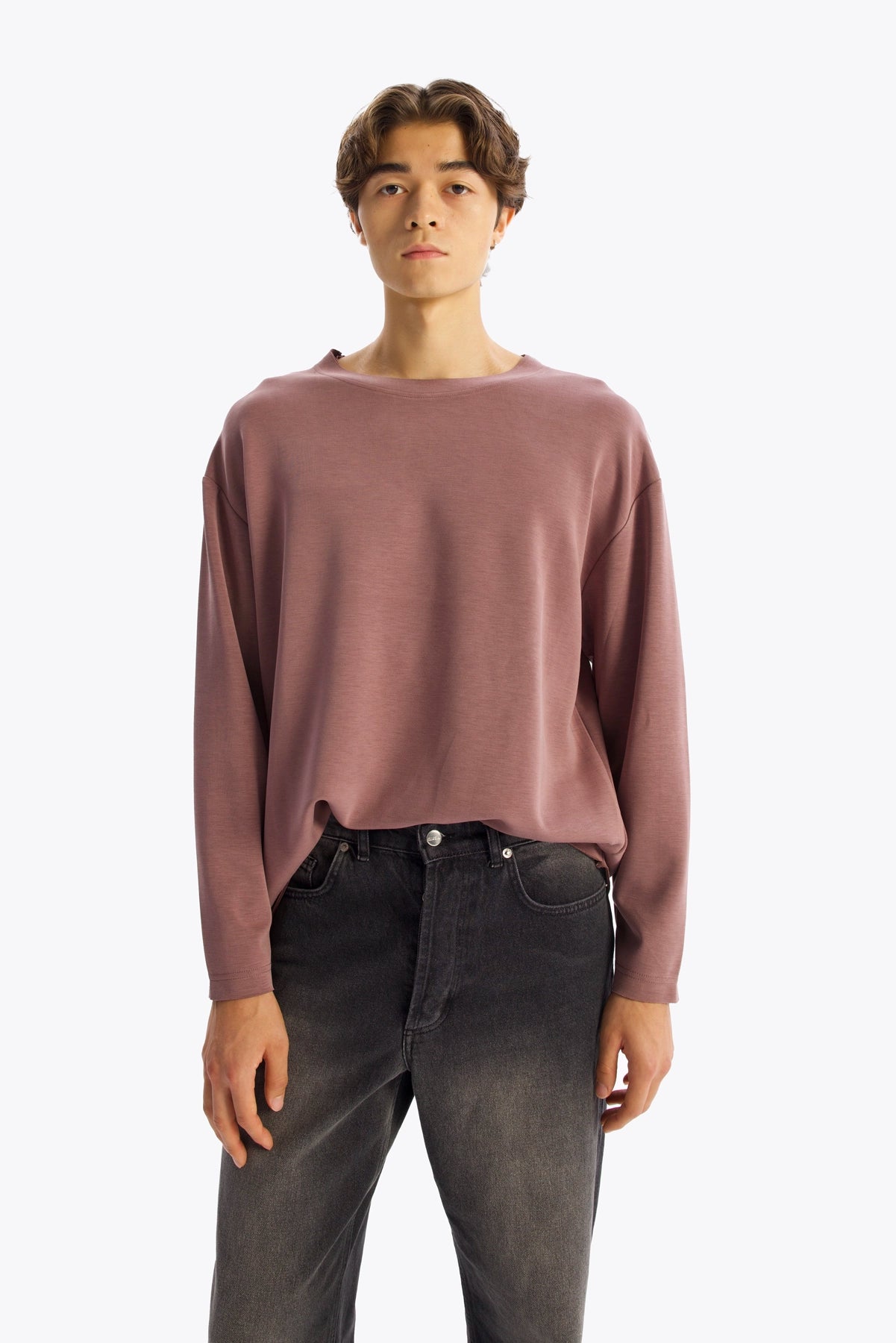 DÖKÜMLÜ T-SHIRT - VİZON - T-SHIRT