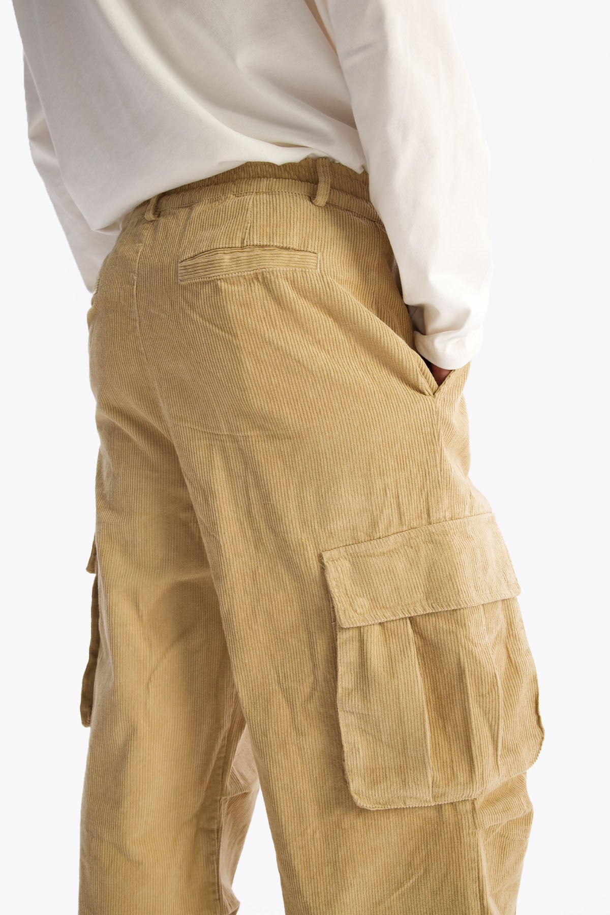 KARGO KADİFE PANTOLON - BEJ - PANTOLON