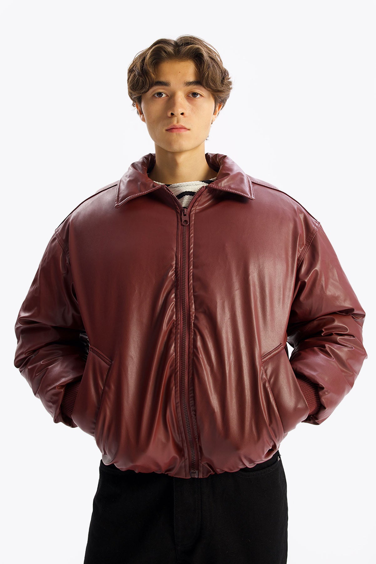 ŞİŞME DERİ MONT - BORDO - MONT