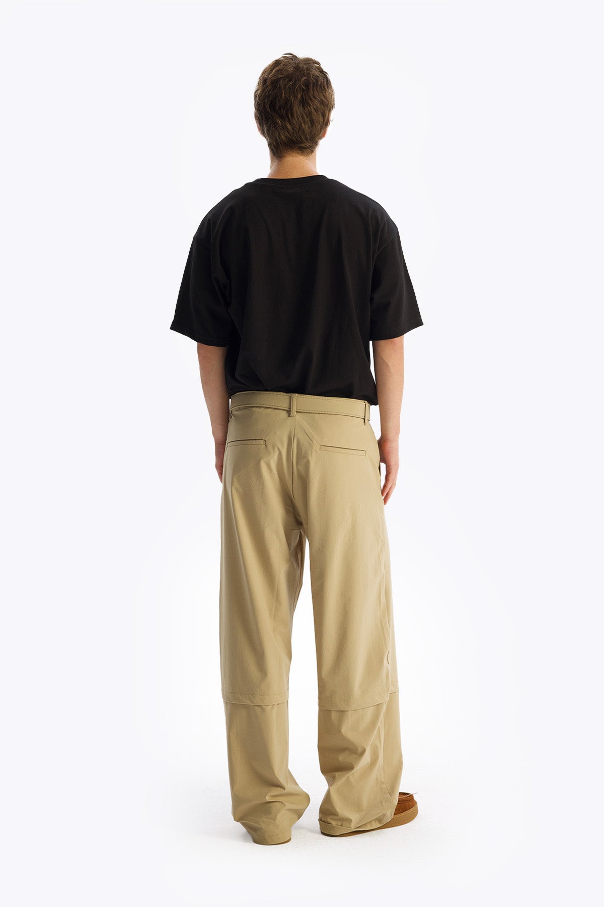 KEMERLİ PARAŞÜT PANTOLON - BEJ - PANTOLON