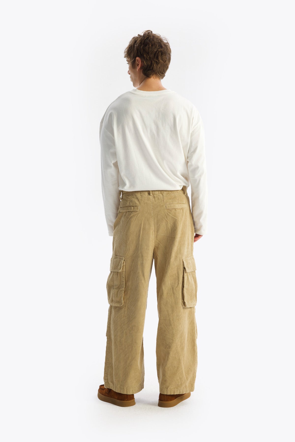 KARGO KADİFE PANTOLON - BEJ - PANTOLON
