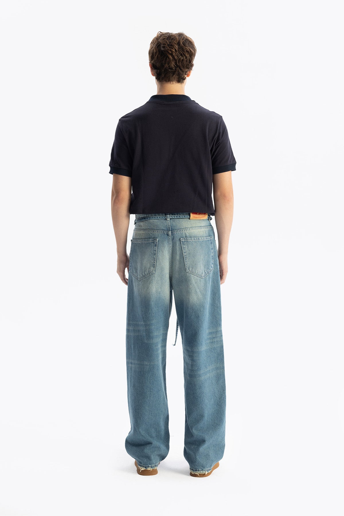 KEMERLİ BAGGY JEAN - MAVİ - JEAN