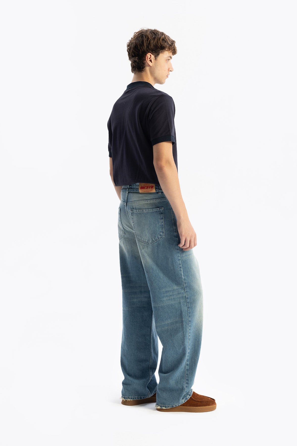 KEMERLİ BAGGY JEAN - MAVİ - JEAN