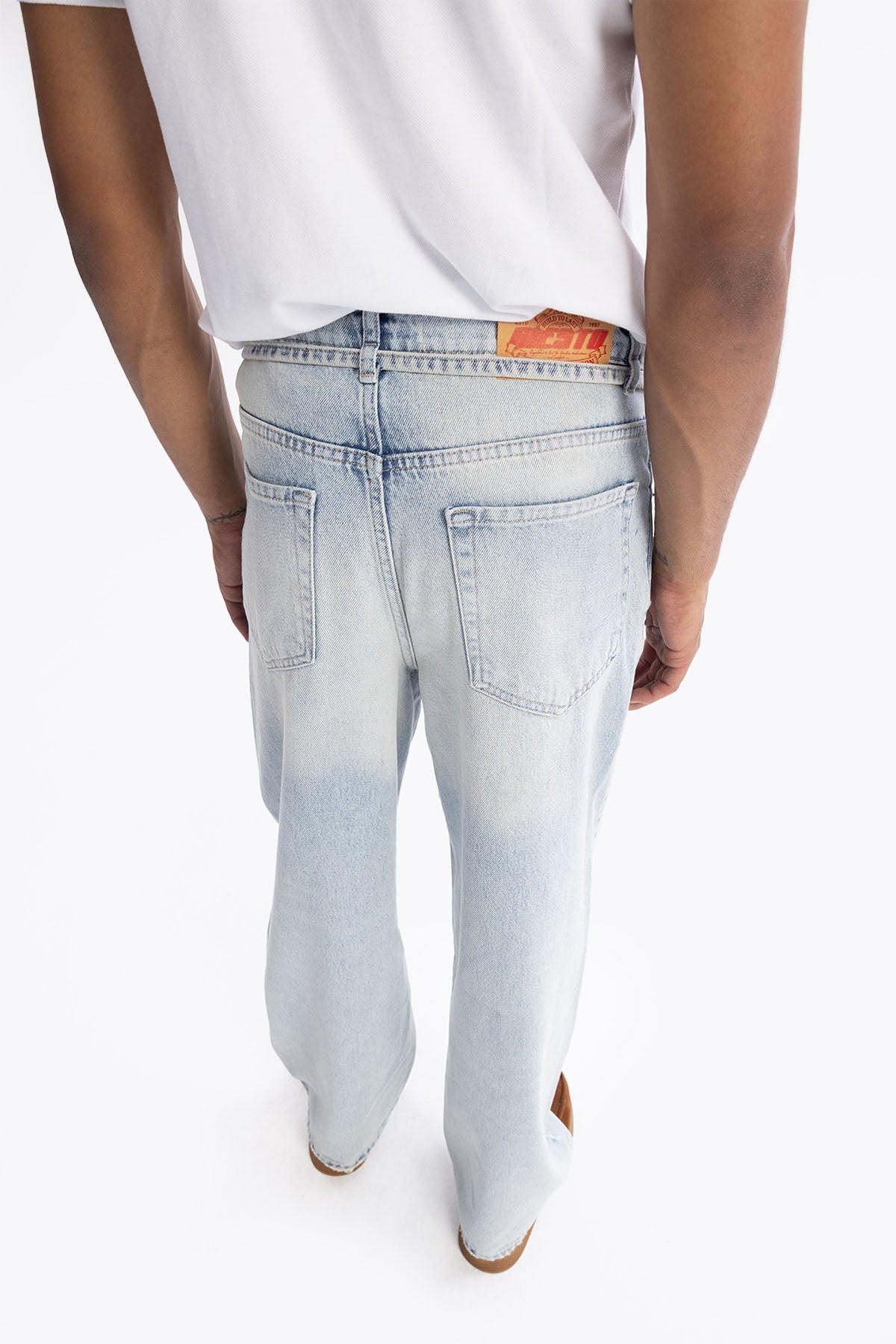 KEMERLİ BAGGY JEAN - AÇIK MAVİ - JEAN
