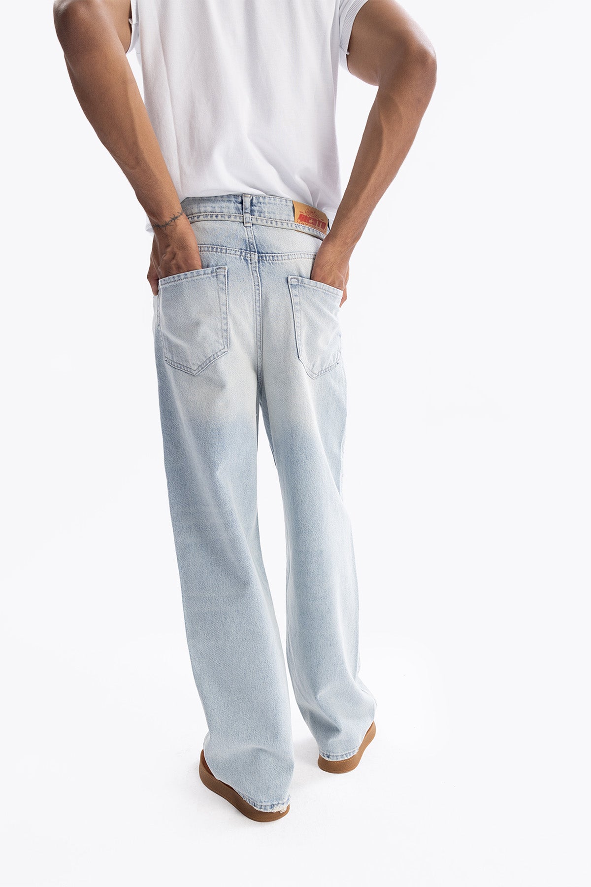 KEMERLİ BAGGY JEAN - AÇIK MAVİ - JEAN