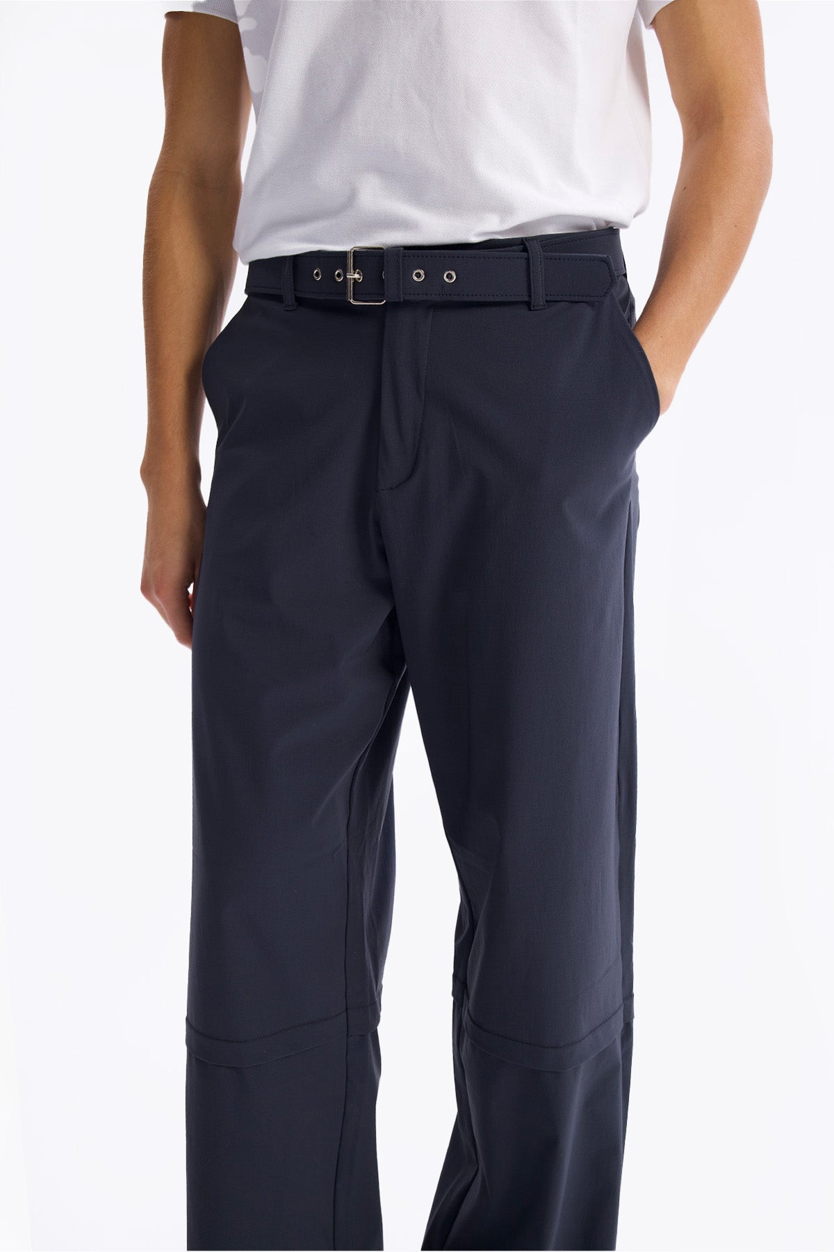 KEMERLİ PARAŞÜT PANTOLON - ANTRASİT - PANTOLON