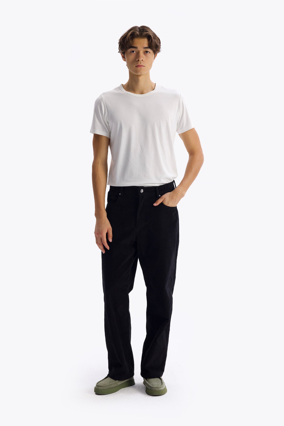 KADİFE PANTOLON - SİYAH - PANTOLON