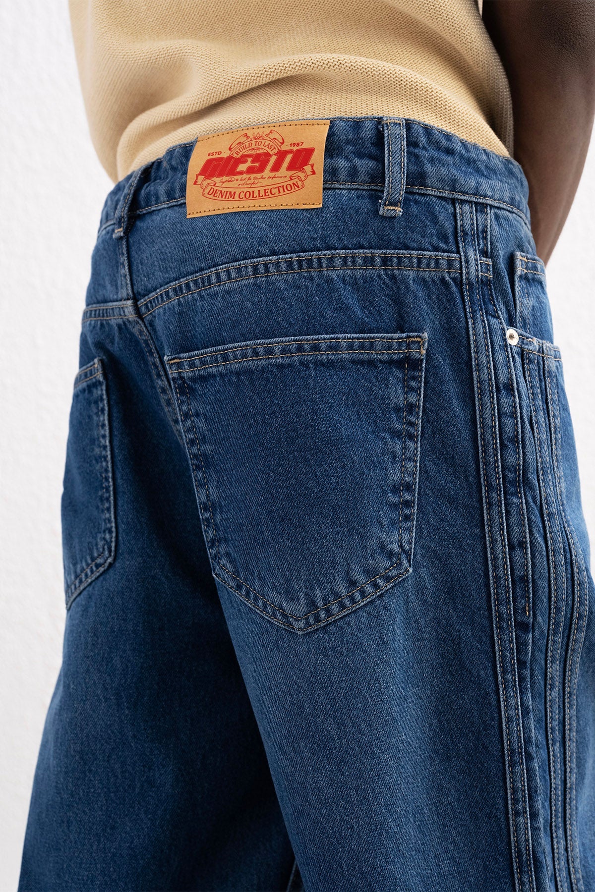 BAĞCIKLI BAGGY MAVİ JEAN GIESTO