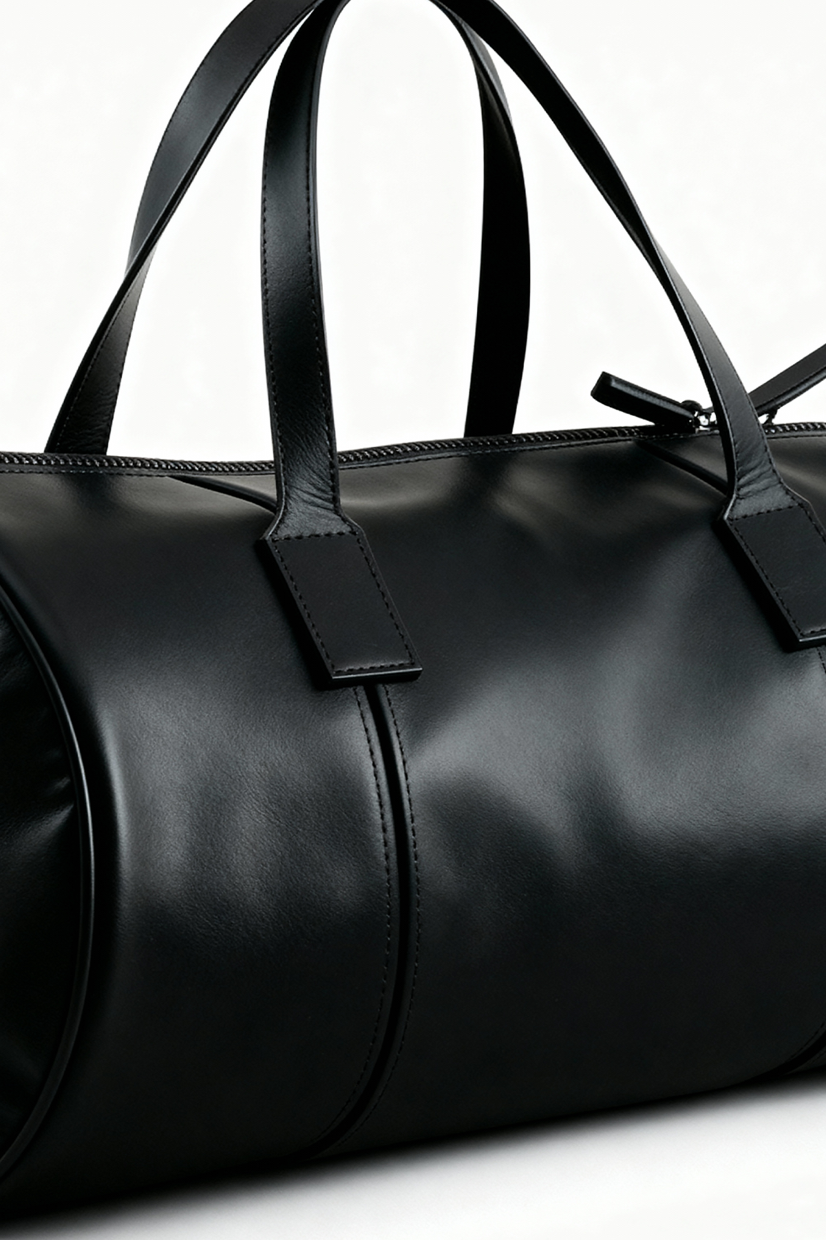 DERİ SİYAH SEYAHAT ÇANTASI