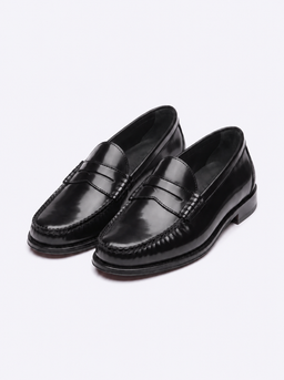 Klasik Deri Loafer Ayakkabı Siyah