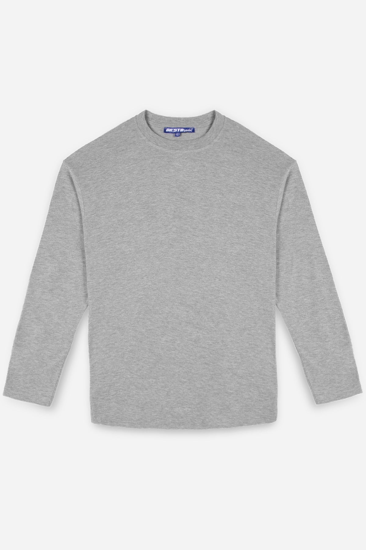 BASIC UZUN KOL T-SHIRT - GRİ - T-SHIRT