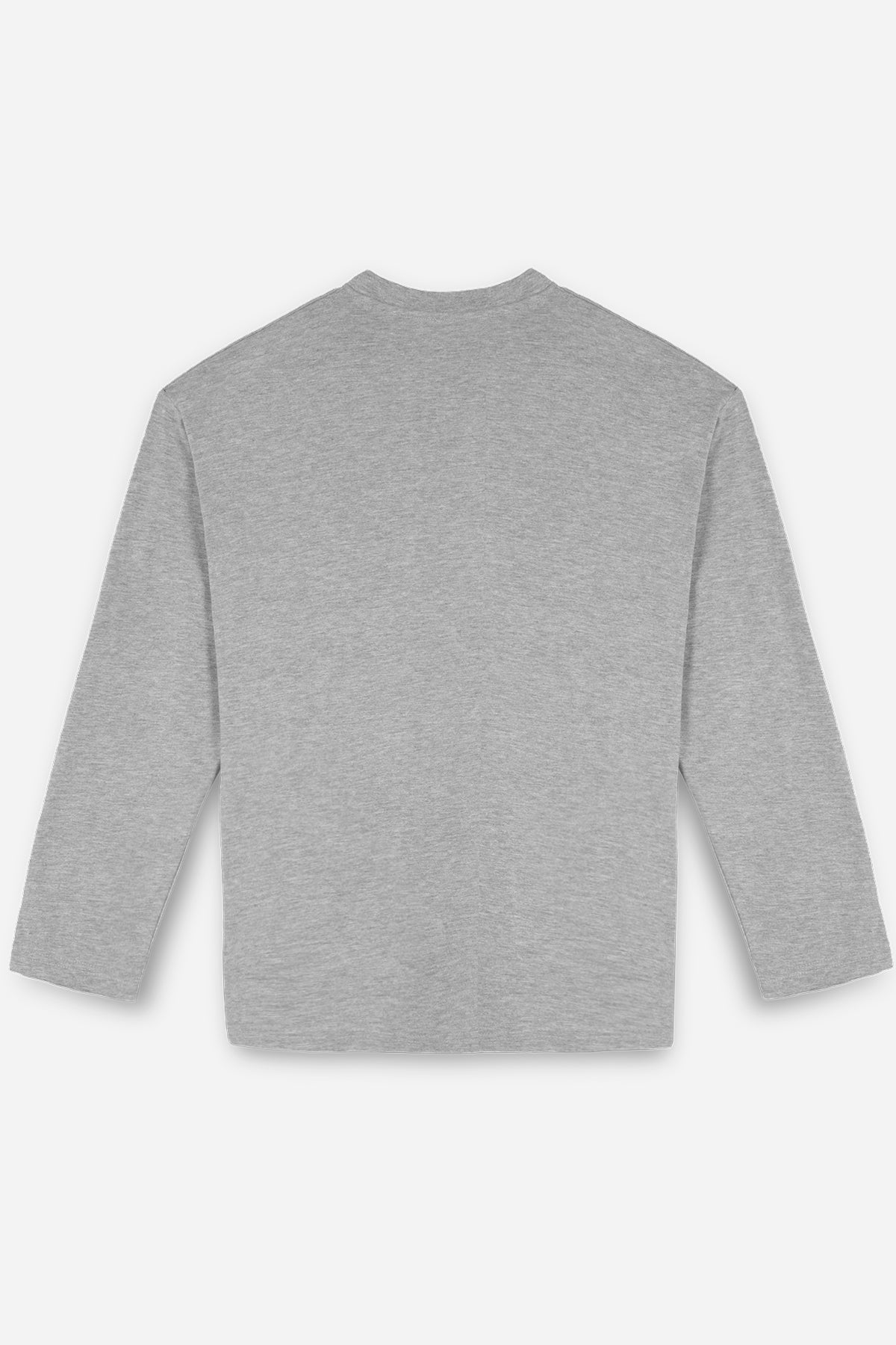 BASIC UZUN KOL T-SHIRT - GRİ - T-SHIRT