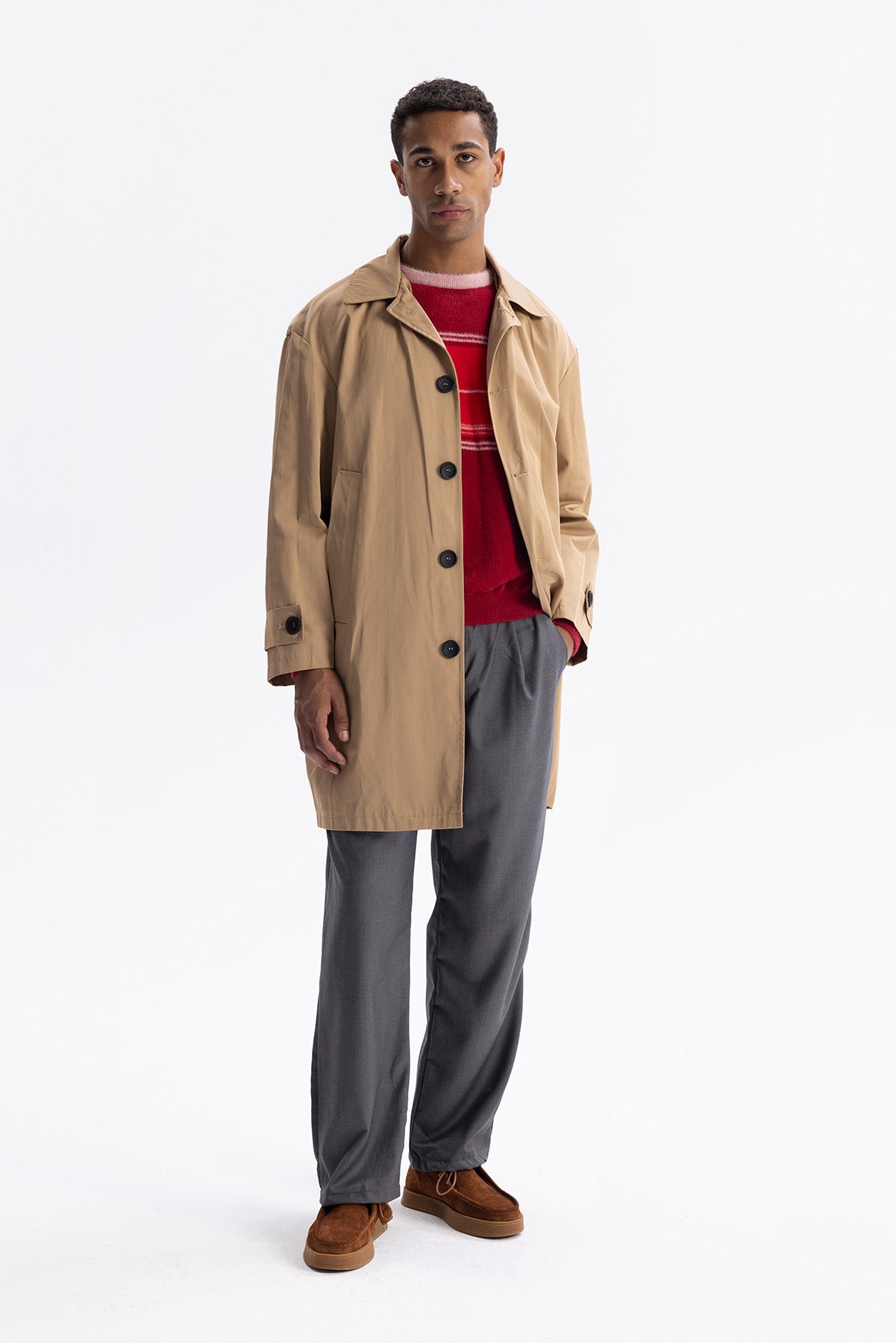 OVERSIZE TRENÇKOT - TABA - TRENÇKOT