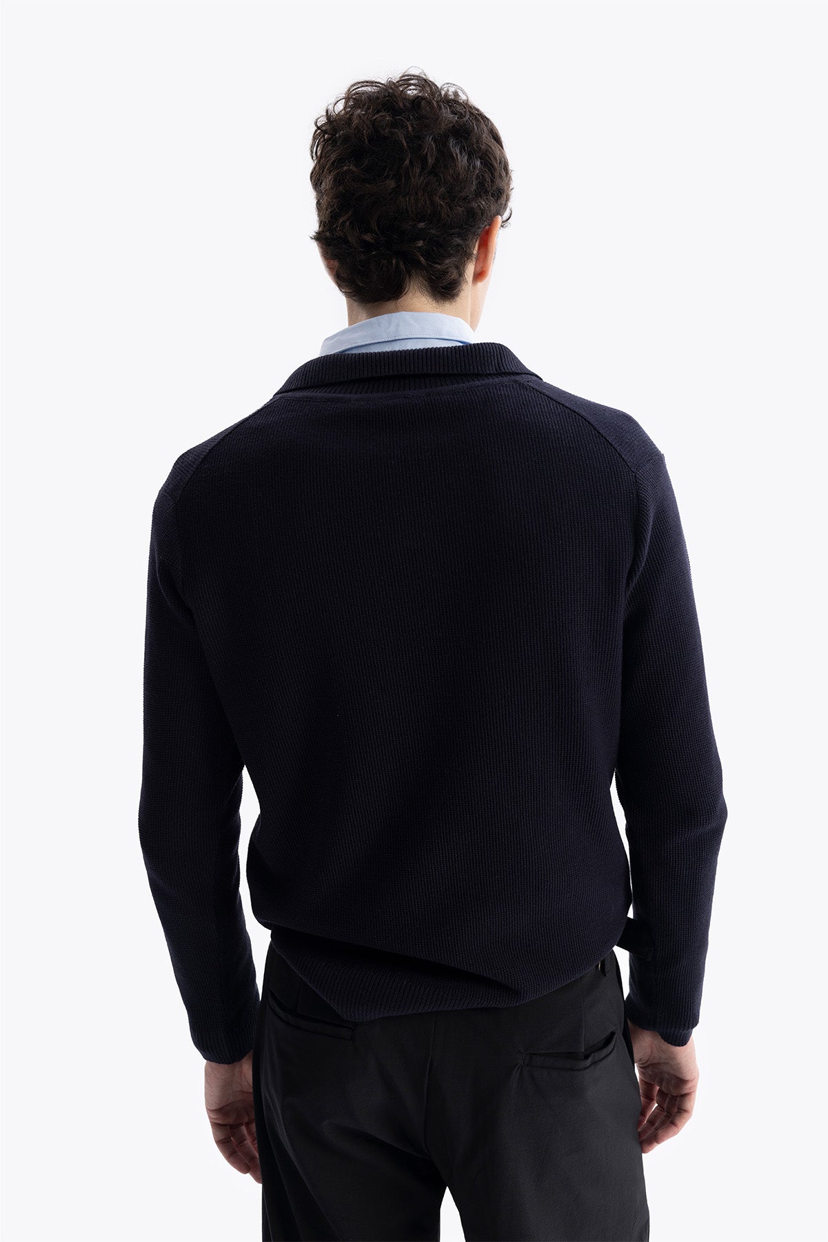 DENİZCİ YAKA TRİKO - LACİVERT - KAZAK