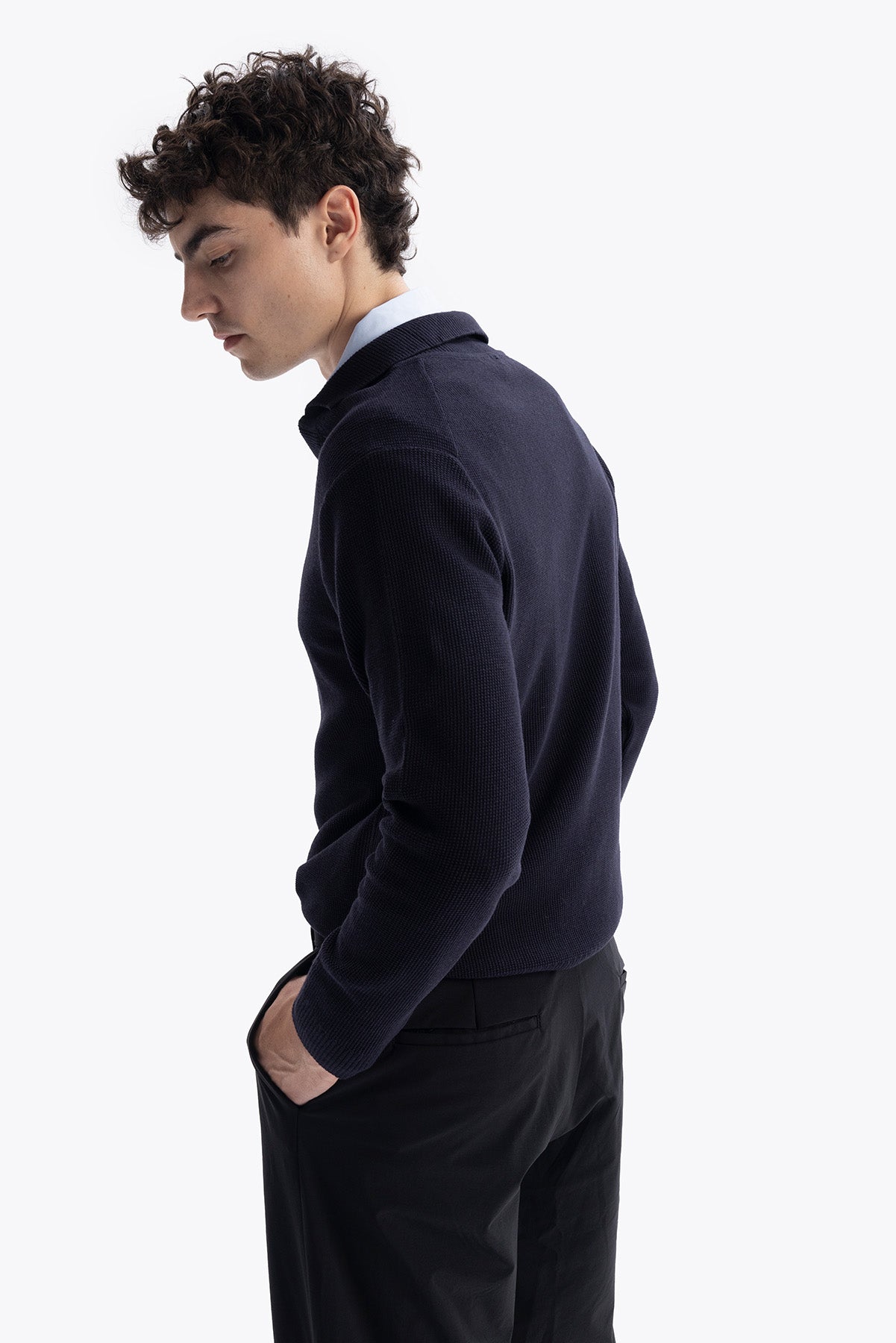 DENİZCİ YAKA TRİKO - LACİVERT - KAZAK