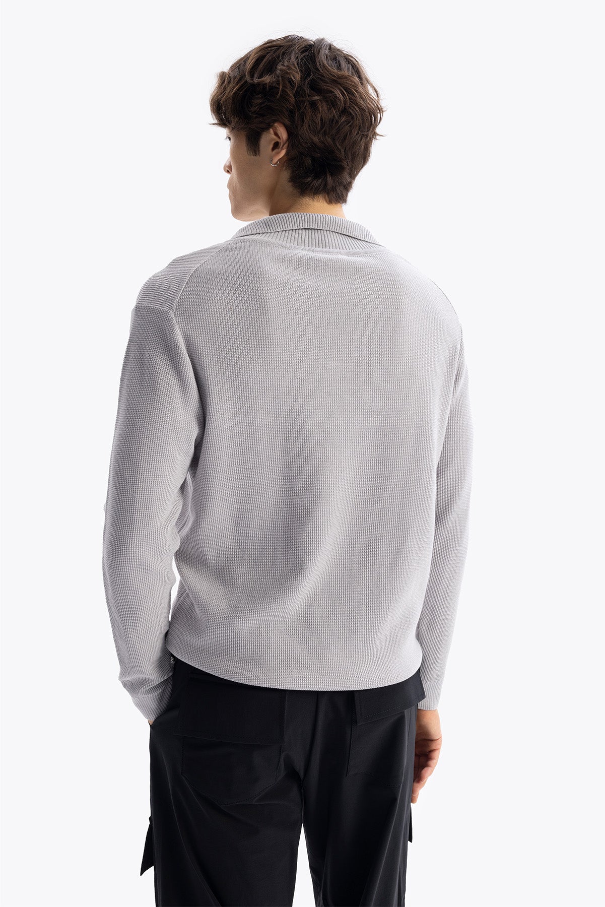 DENİZCİ YAKA TRİKO - GRİ - KAZAK