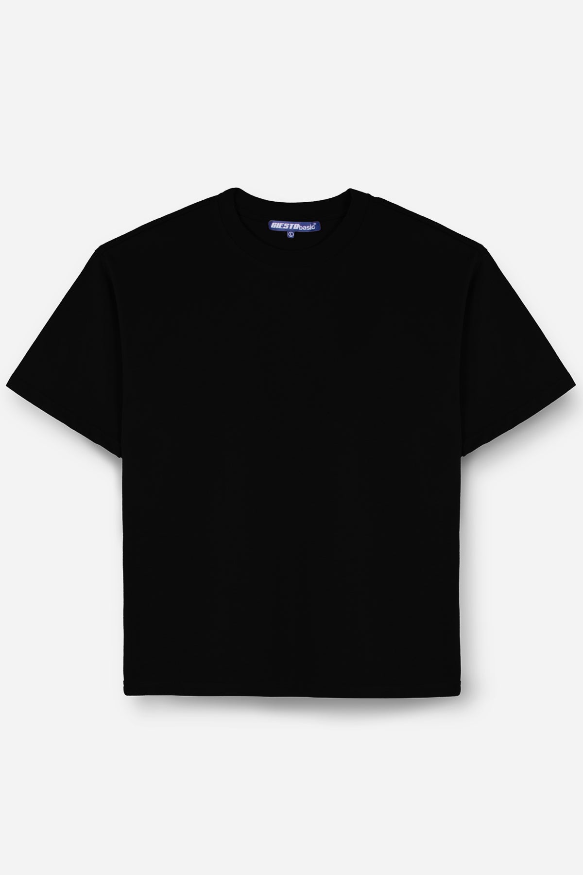 BASIC KISA KOL T-SHIRT - SİYAH - T-SHIRT