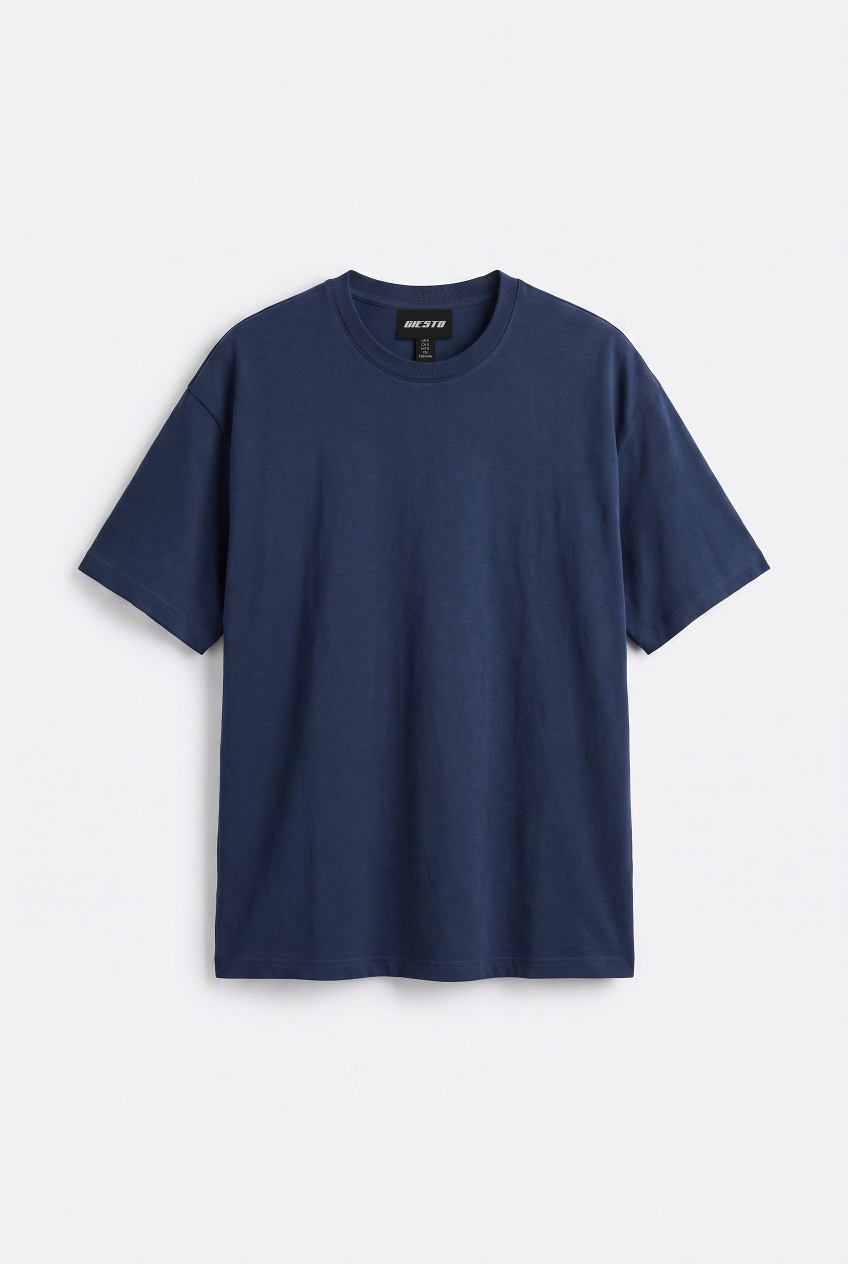 OVERSIZE KISA KOL LACİVERT T-SHIRT