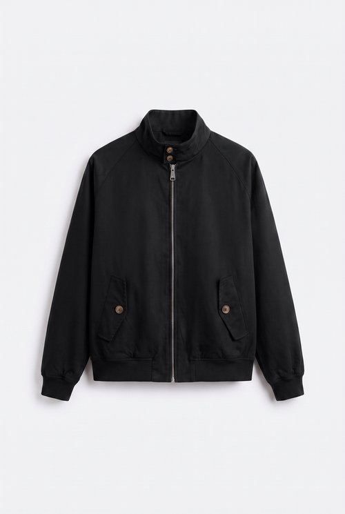 GABARDIN SİYAH CEKET - 4