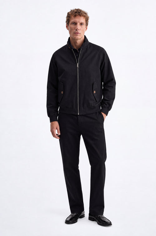 GABARDIN SİYAH CEKET - 1