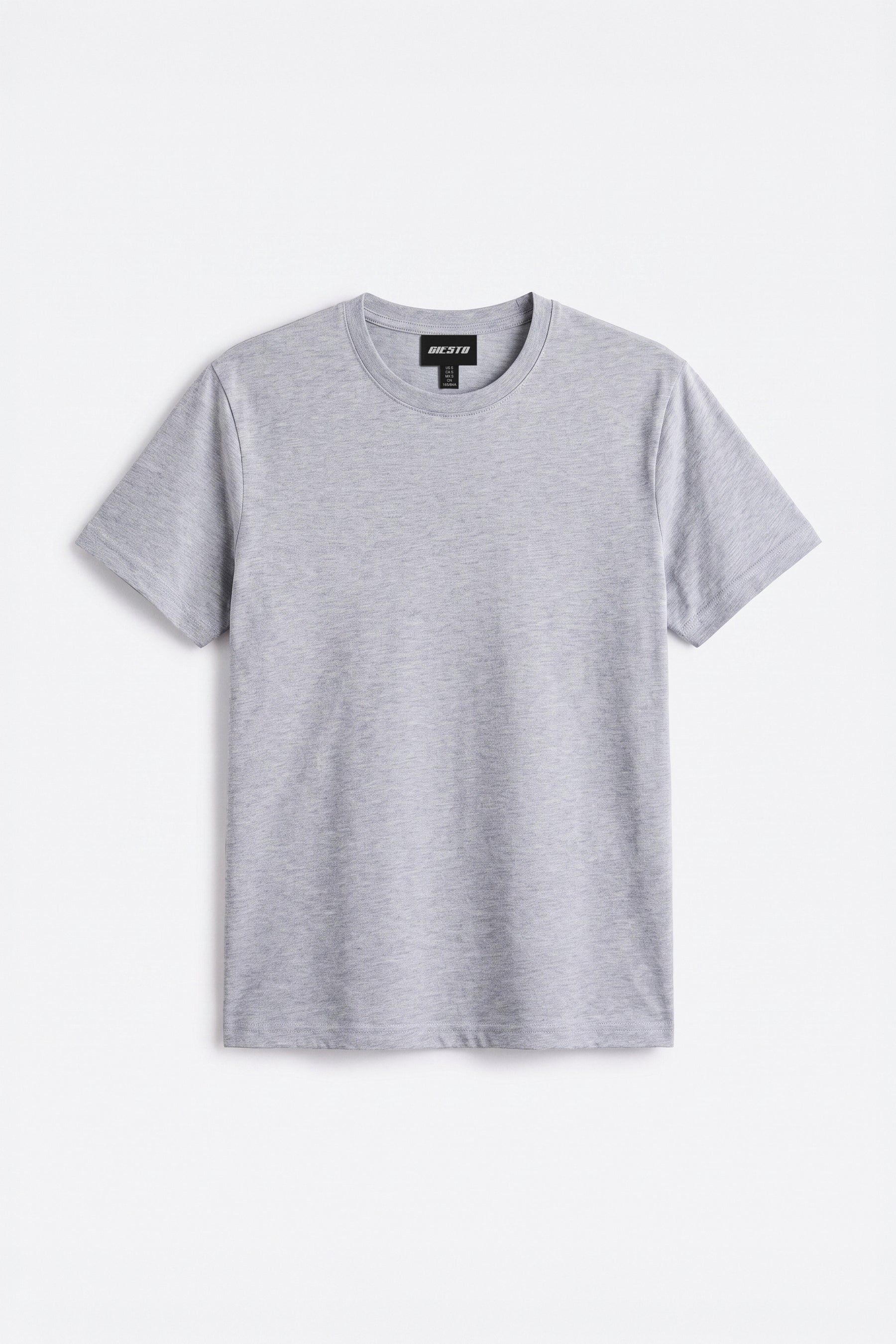 SHORT SLEEVE REGULAR FIT GREY T-SHIRT
