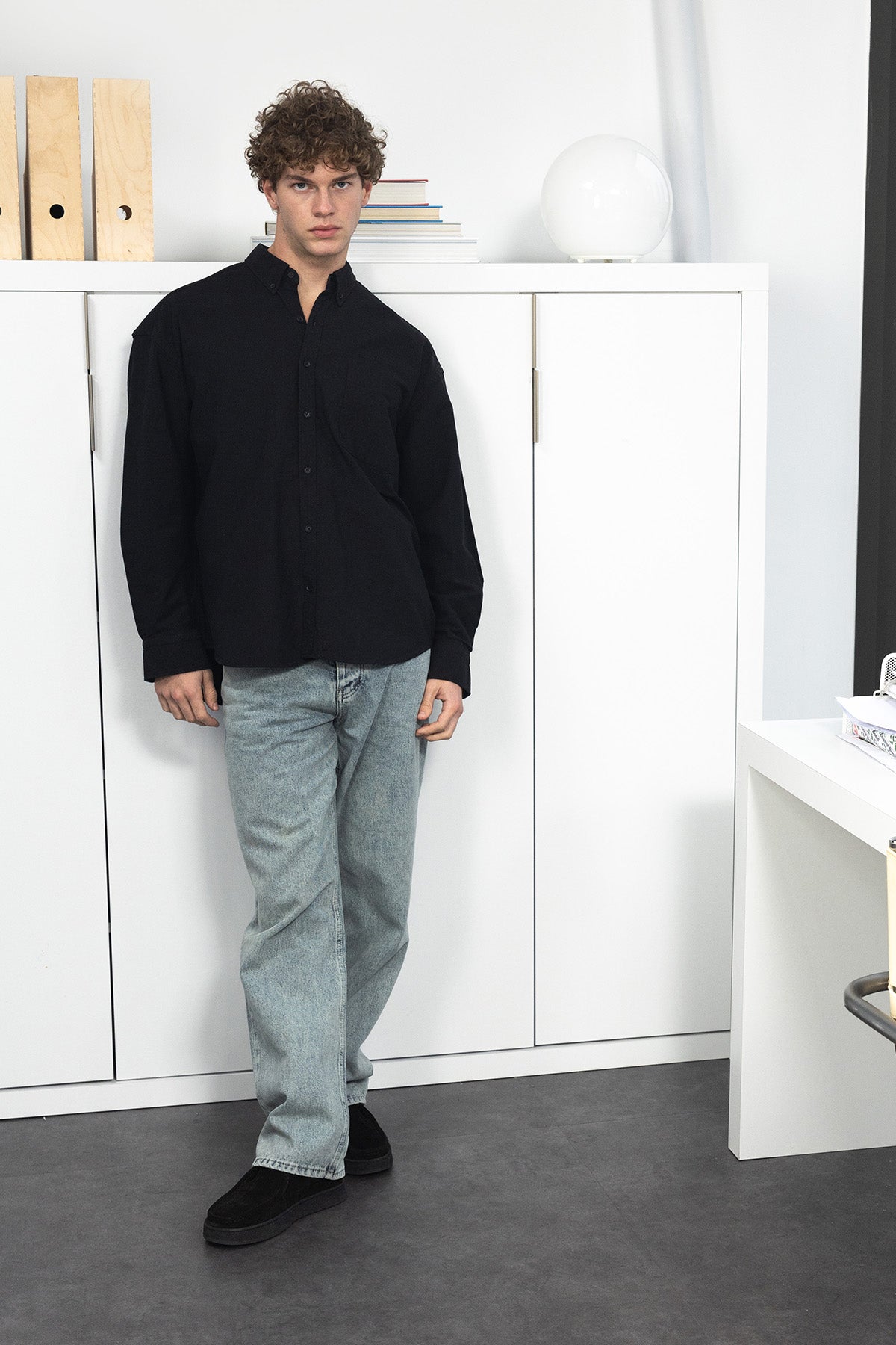 POPLİN GÖMLEK - SİYAH - GÖMLEK