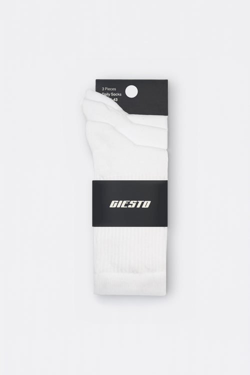 3-PACK WHITE SOCKS
