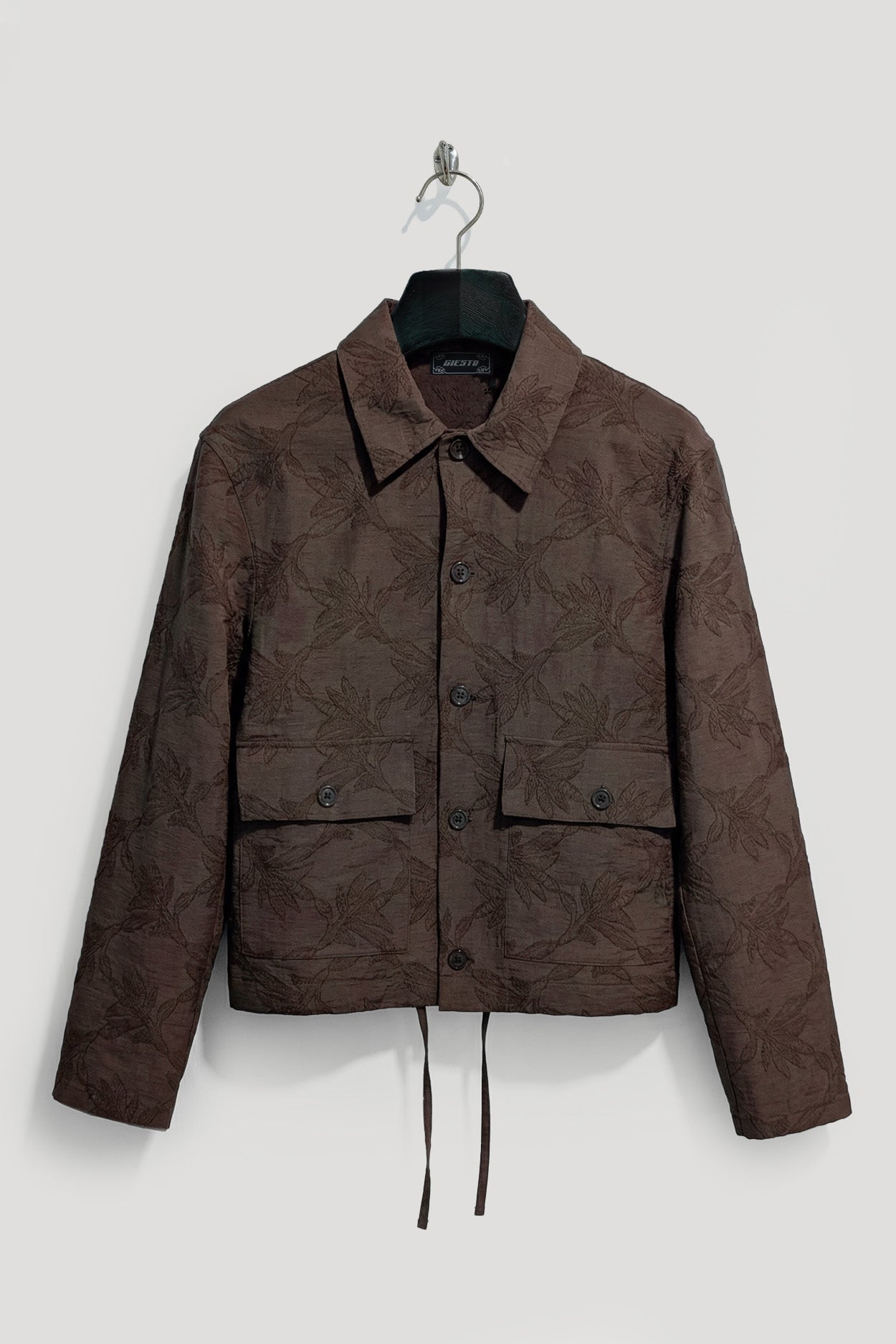 DESENLİ KAHVERENGİ İNCE CEKET