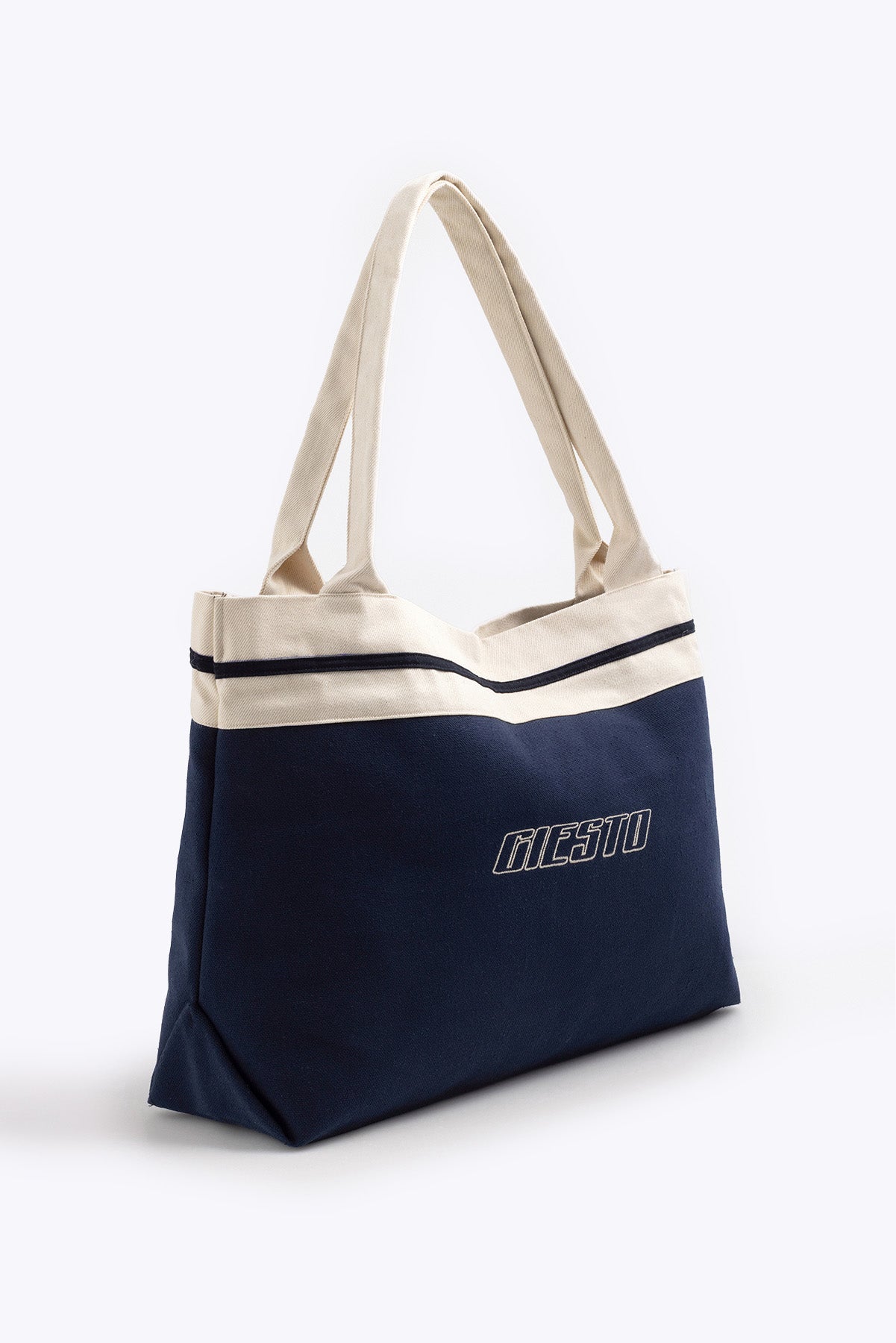 FABRIC TOTE NAVY BLUE BAG