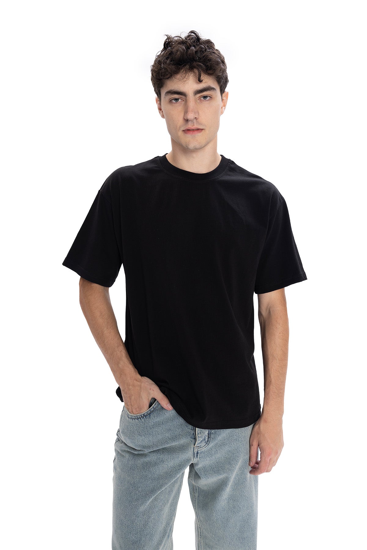 BASIC KISA KOL T-SHIRT - SİYAH