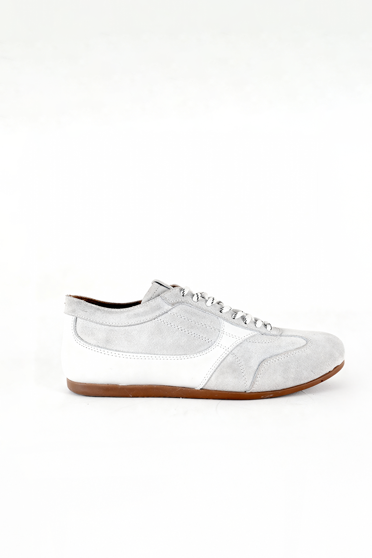 PATCHWORK LEATHER WHITE SHOES