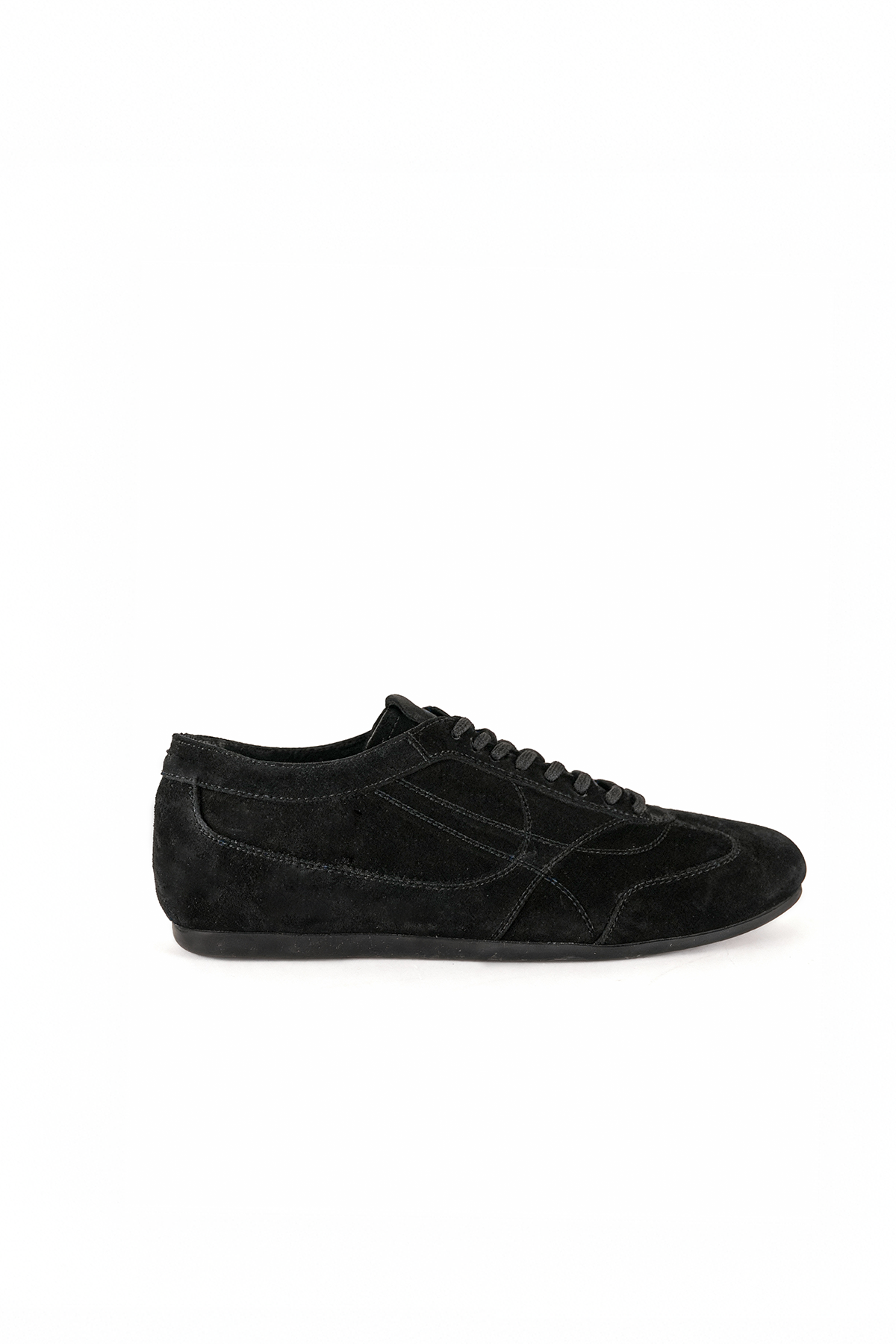 PATCHWORK LEATHER BLACK SHOES