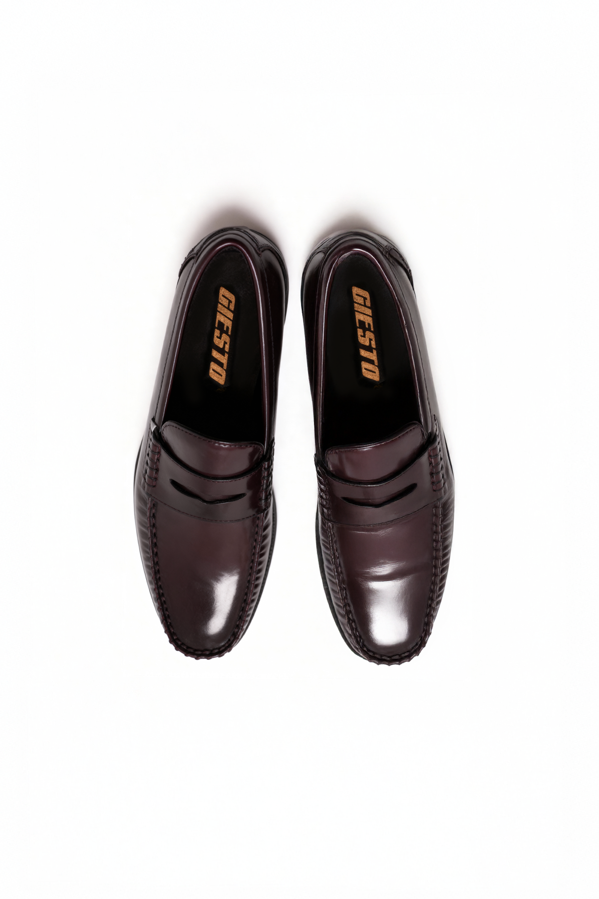 SİYAH BORDO EFEKTLİ LOAFER AYAKKABI