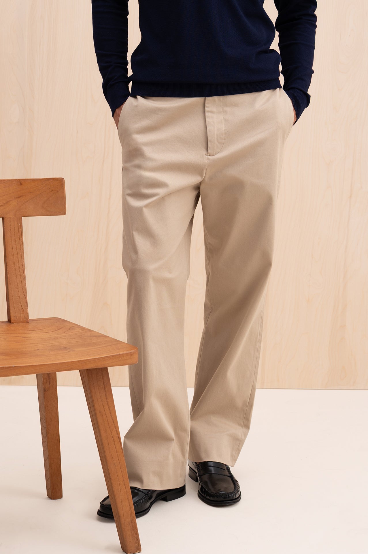 GABARDIN CHINO BEJ PANTOLON
